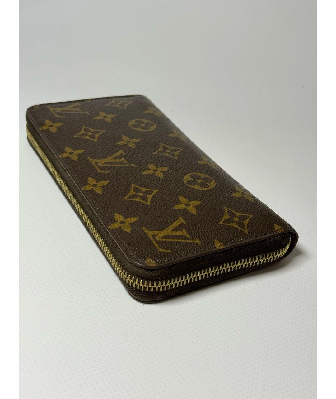 LOUIS VUITTON Коричневый кошелек, фото 7