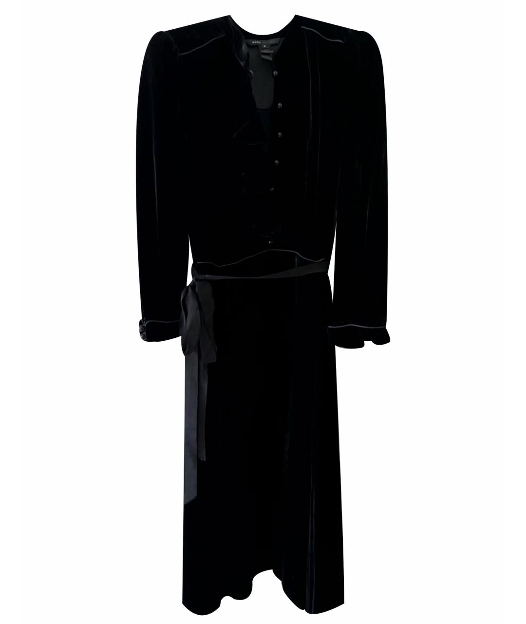 MARC JACOBS Черное бархатное коктейльное платье, фото 1