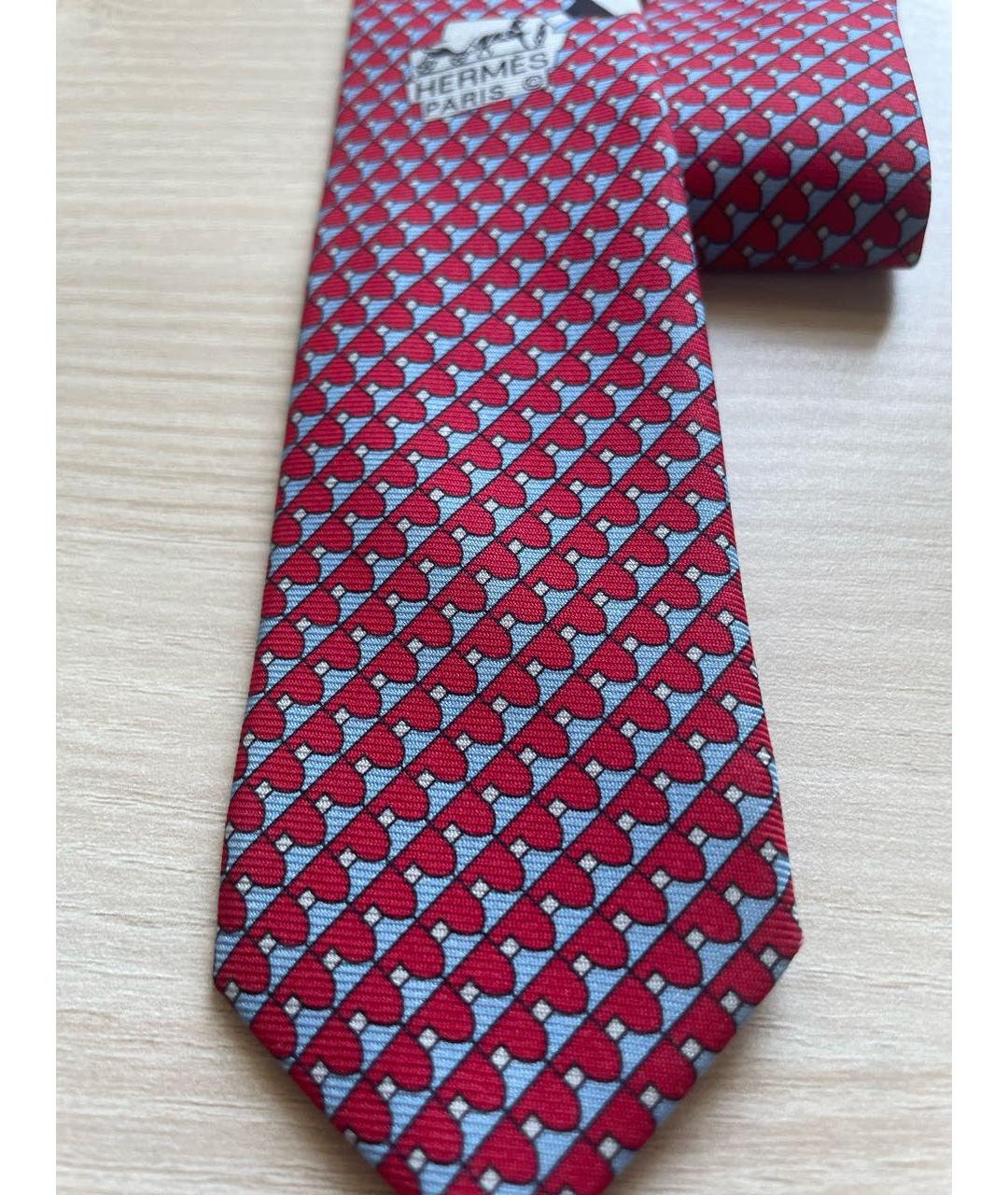 HERMES Мульти шелковый галстук, фото 4