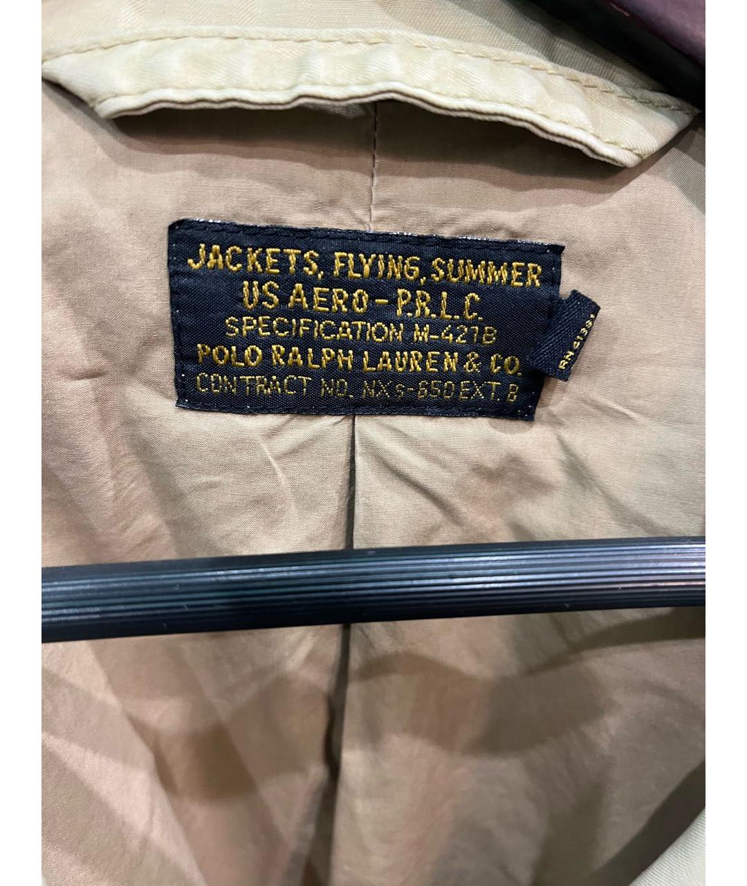 POLO RALPH LAUREN Бежевая хлопковая куртка, фото 3