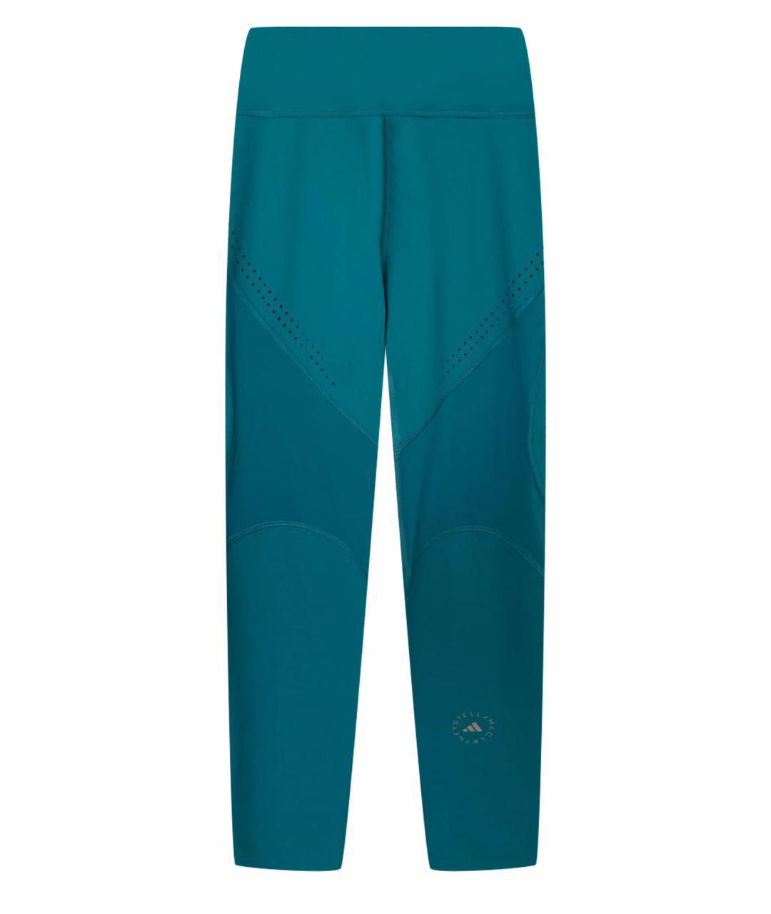 ADIDAS BY STELLA MCCARTNEY Бирюзовые полиэстеровые спортивные брюки и шорты, фото 1
