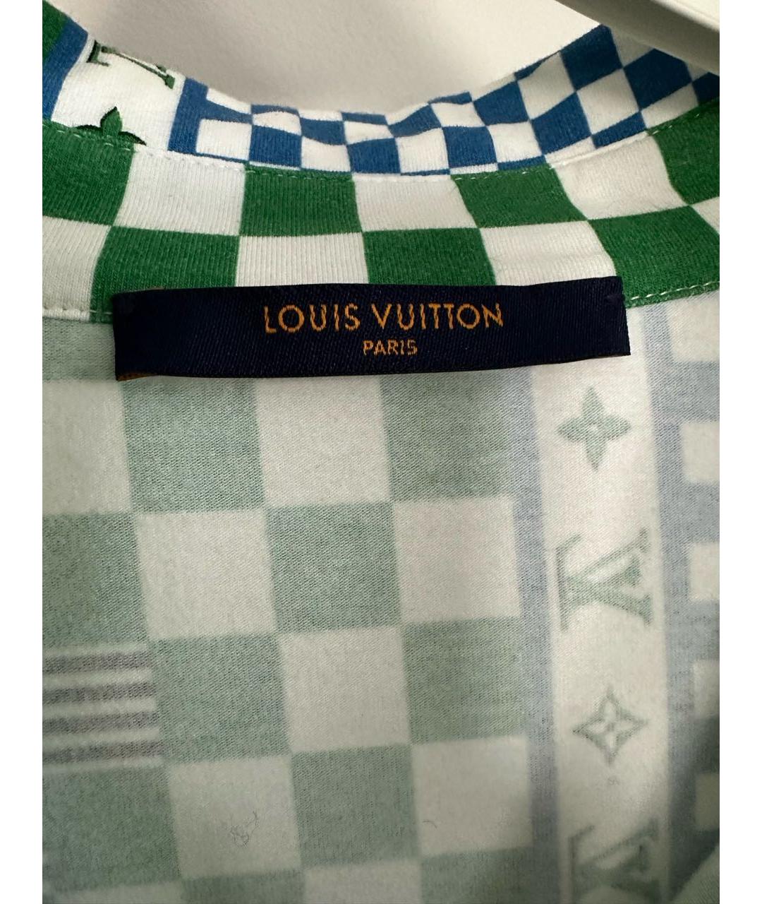 LOUIS VUITTON PRE-OWNED Мульти хлопко-эластановая рубашка, фото 4