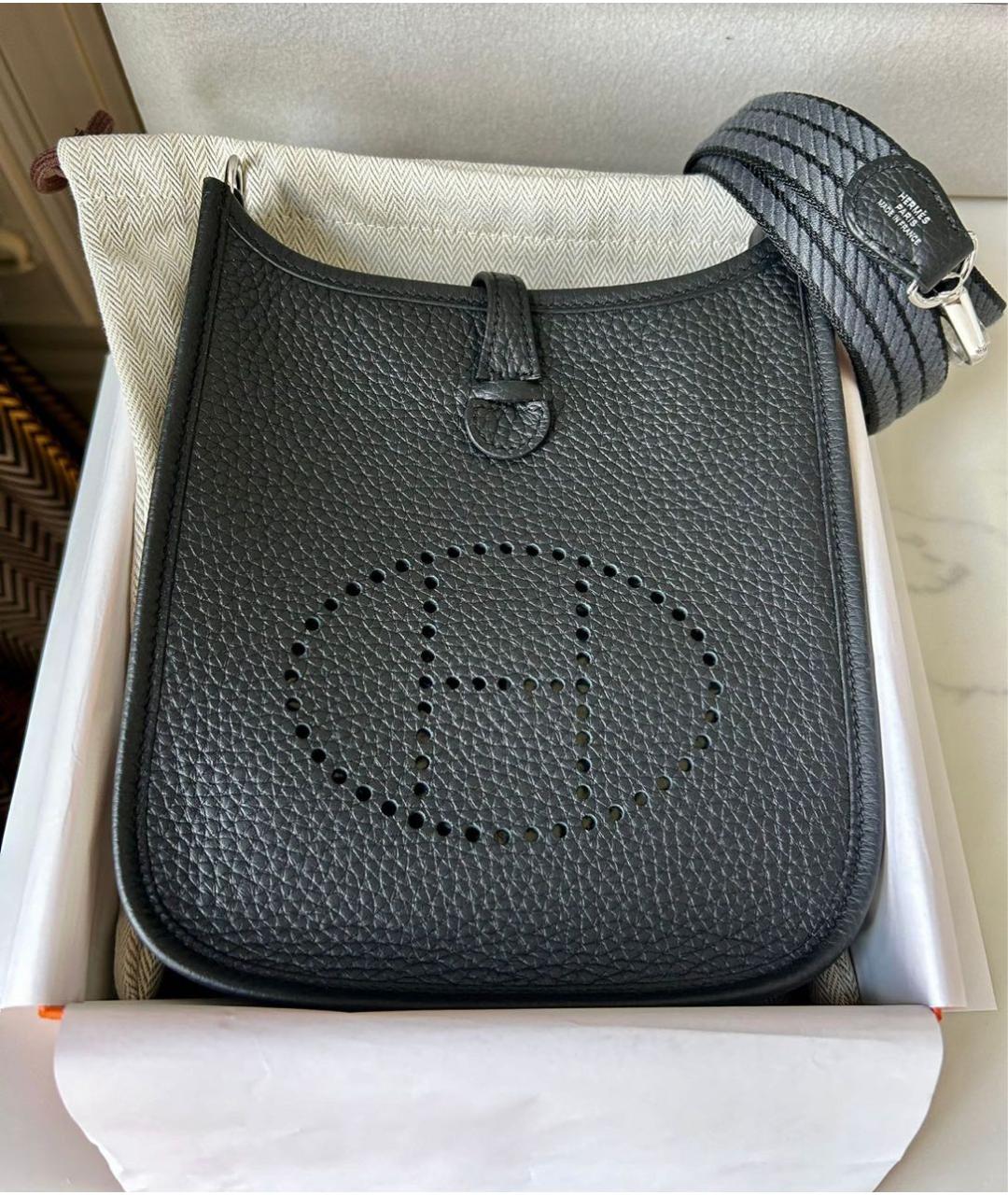 HERMES PRE-OWNED Черная кожаная сумка через плечо, фото 2