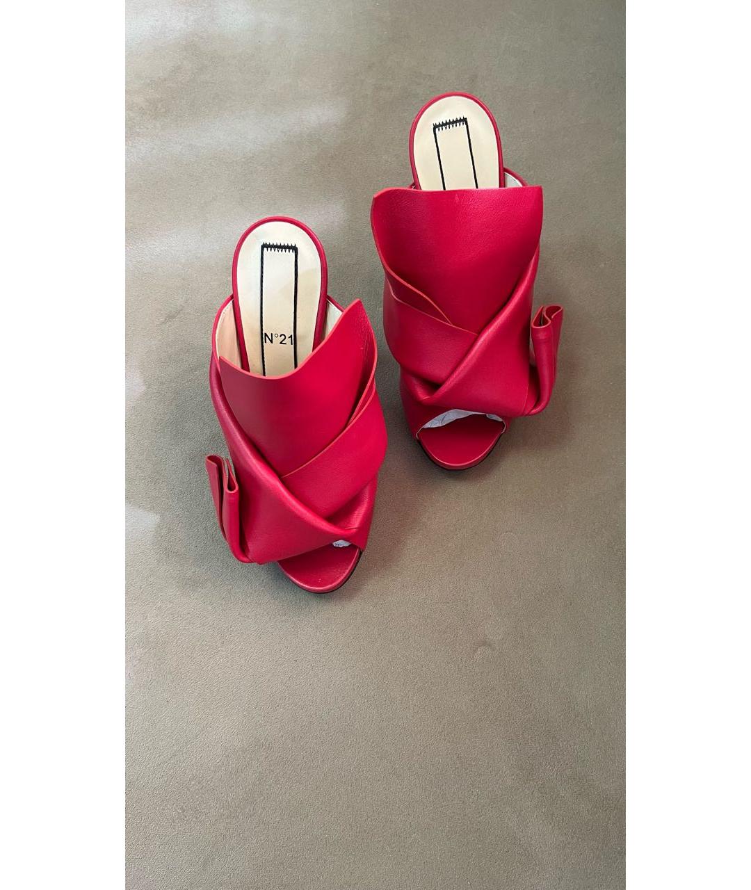 NO. 21 Красные кожаные туфли, фото 2