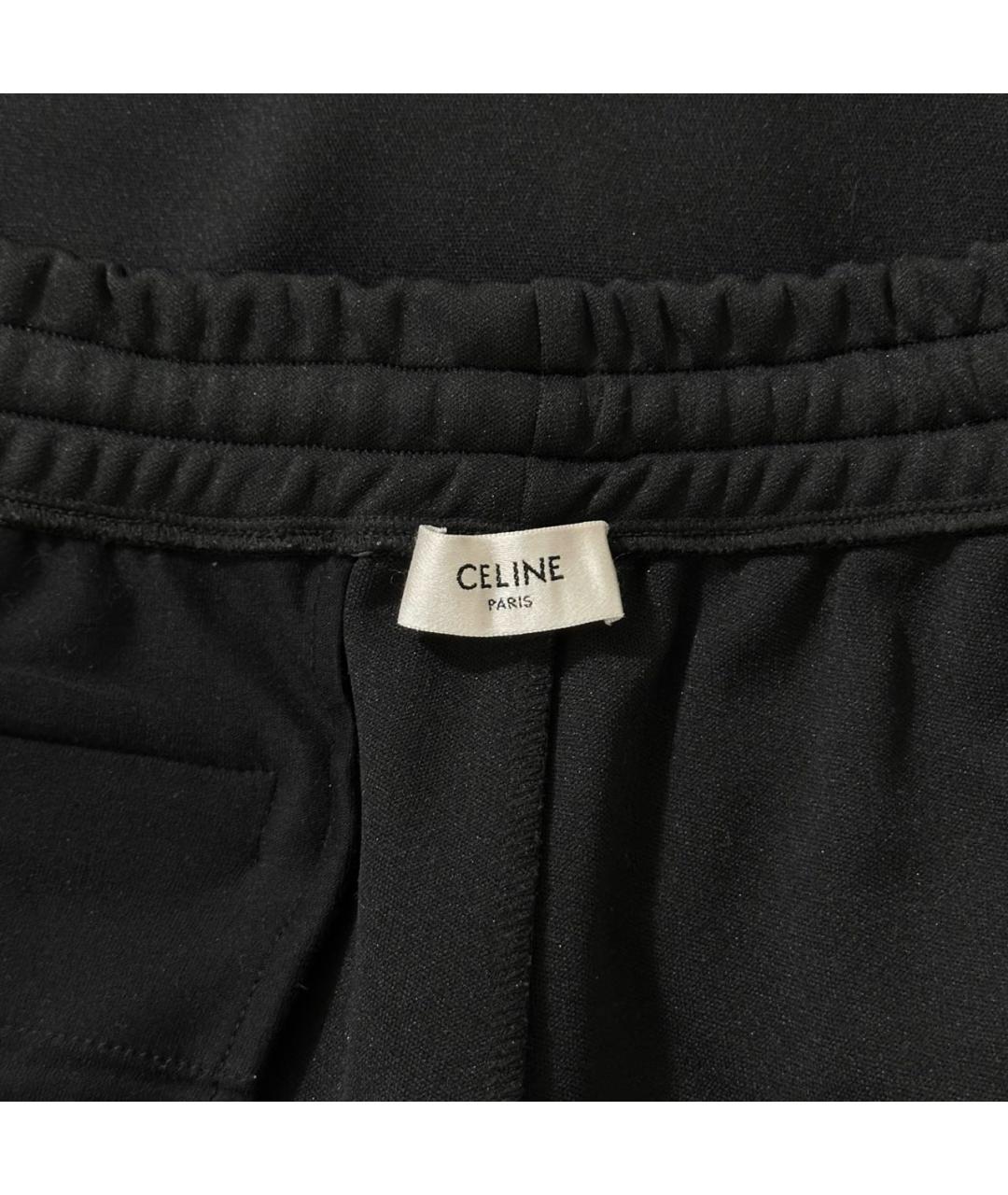 CELINE PRE-OWNED Черные полиэстеровые повседневные брюки, фото 6