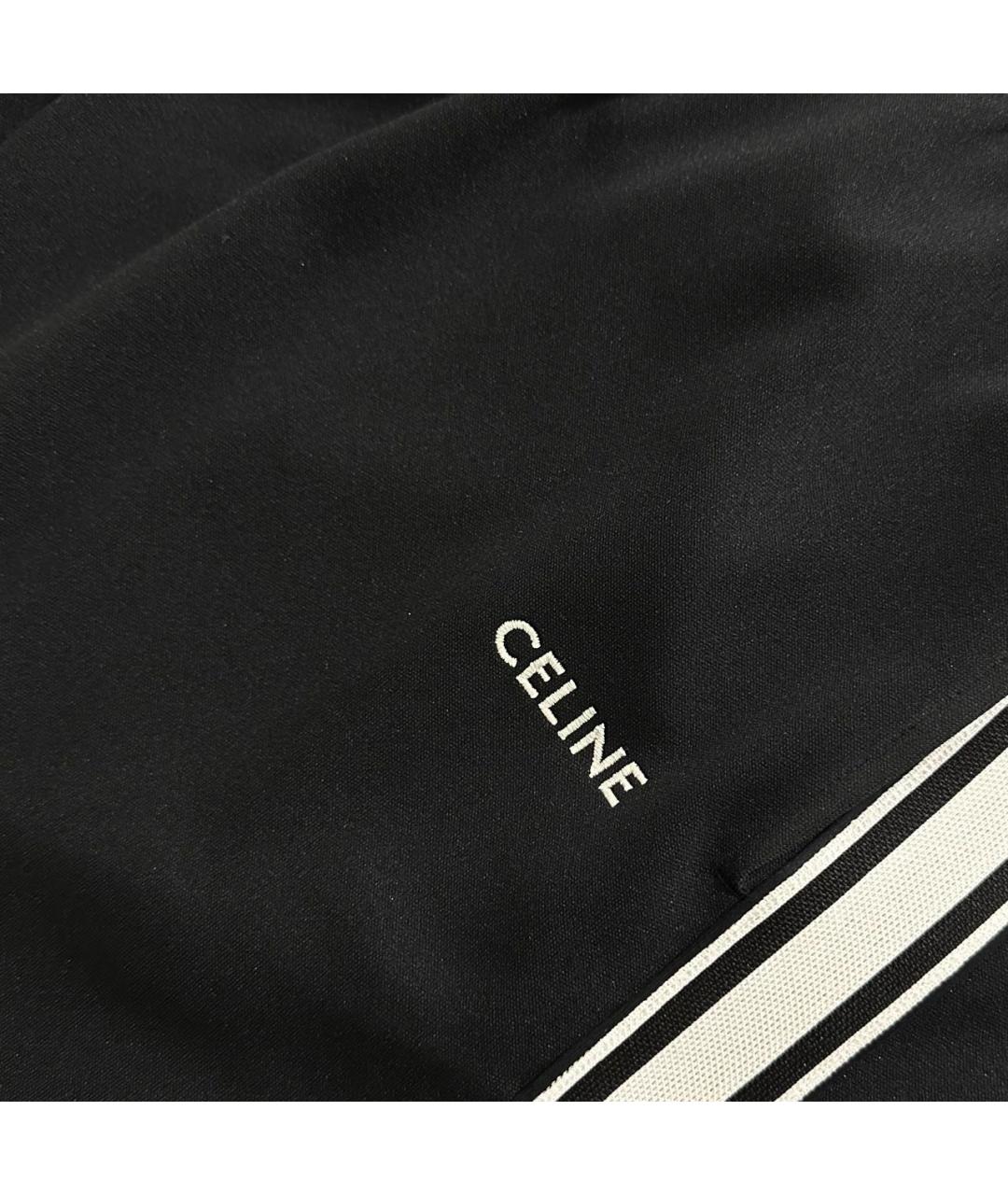 CELINE PRE-OWNED Черные полиэстеровые повседневные брюки, фото 4