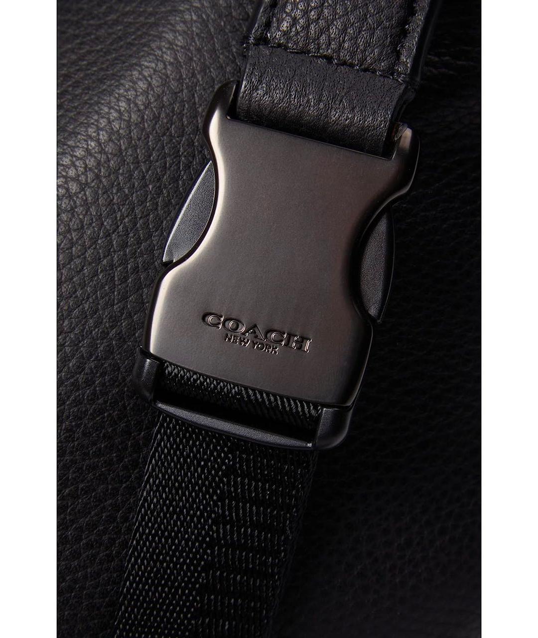 COACH Антрацитовая поясная сумка, фото 4