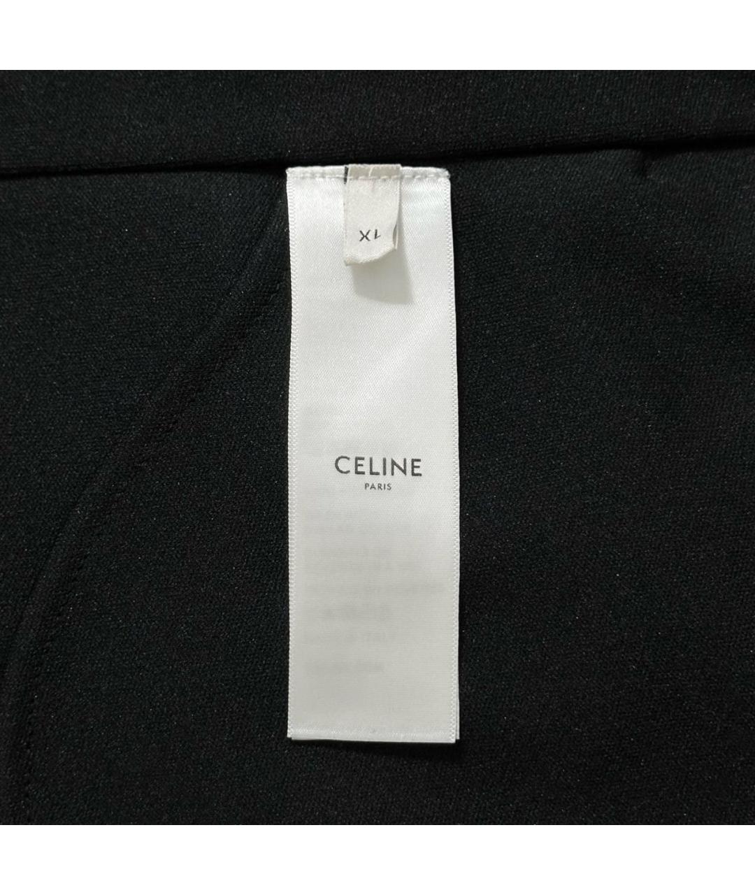 CELINE PRE-OWNED Черные полиэстеровые прямые брюки, фото 7