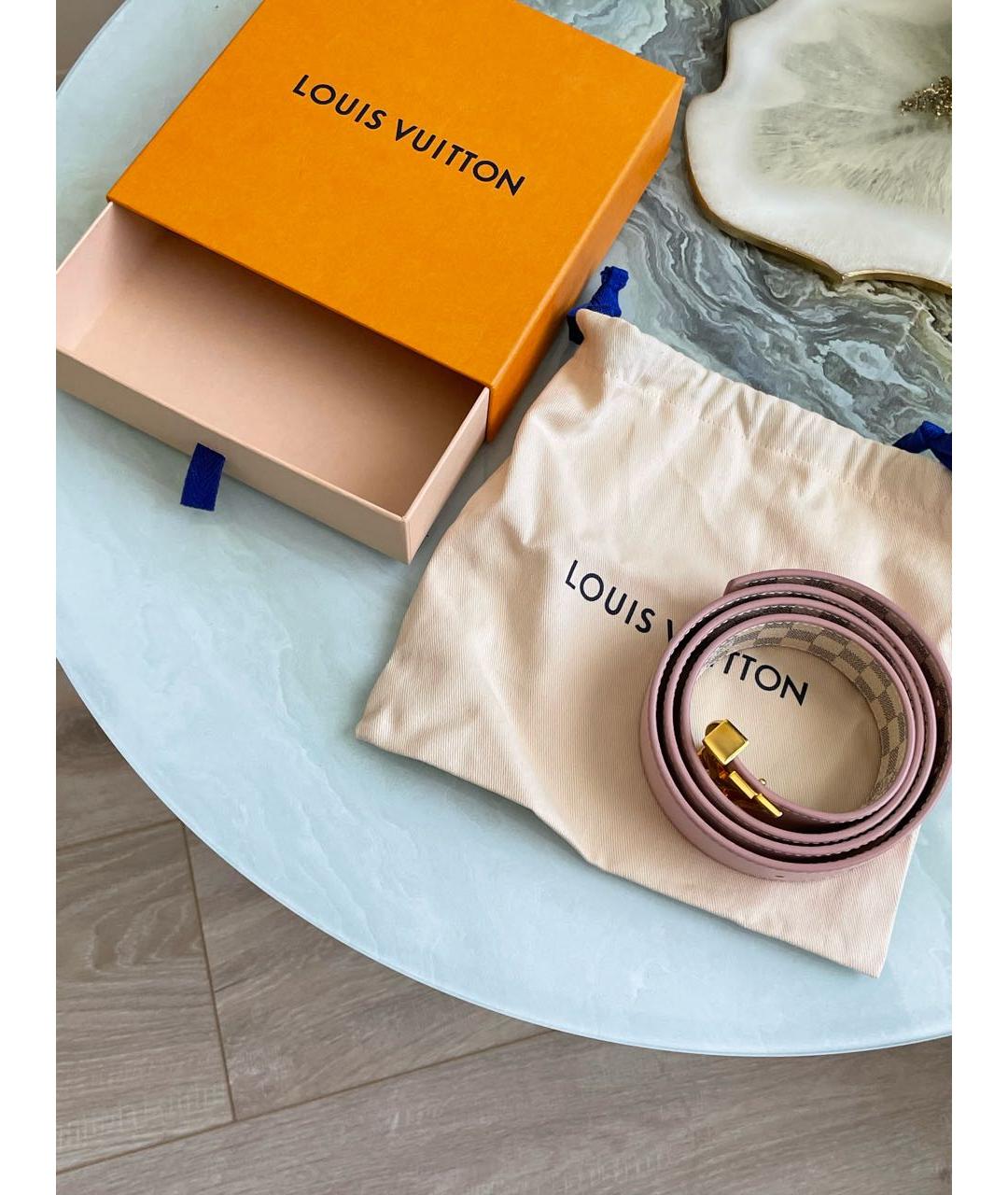 LOUIS VUITTON Розовый ремень, фото 6