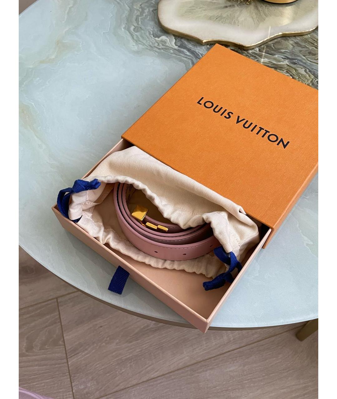 LOUIS VUITTON Розовый ремень, фото 7