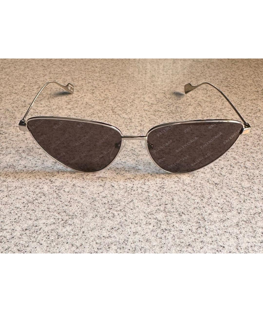 BALENCIAGA Антрацитовые солнцезащитные очки, фото 9
