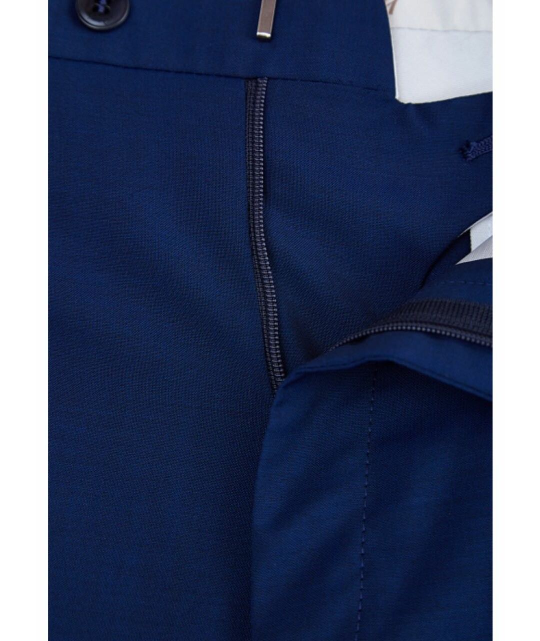 BRIONI Синие шерстяные классические брюки, фото 5