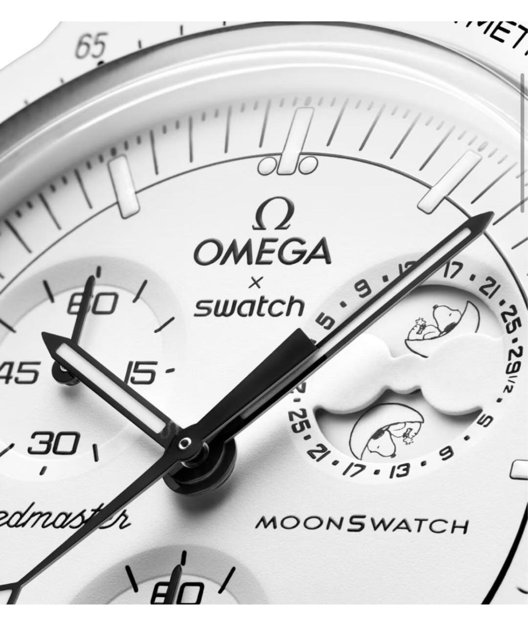 OMEGA Белые керамические часы, фото 3