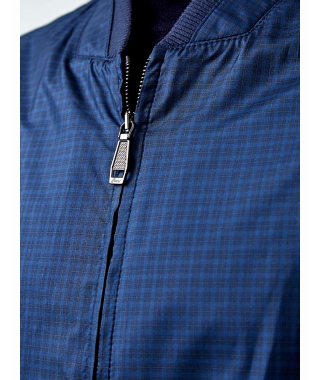 BRIONI Синяя шелковая куртка, фото 6