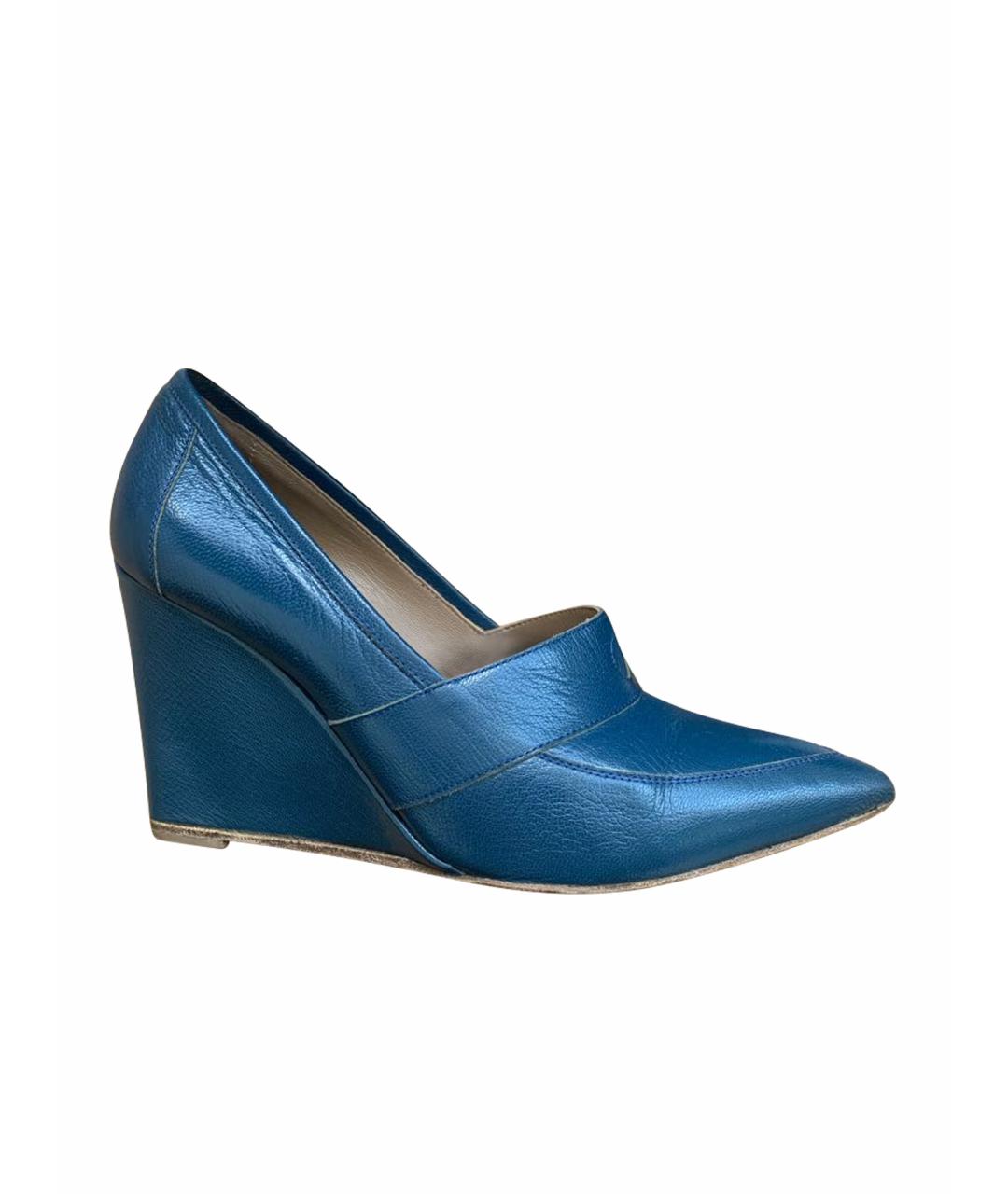 HERMES PRE-OWNED Синие кожаные туфли, фото 1
