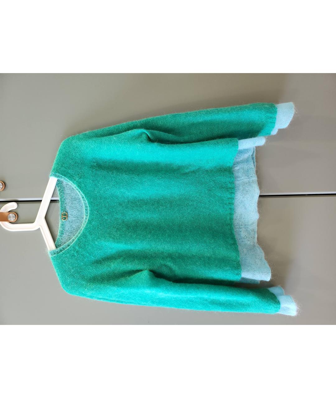 TWIN-SET Голубой шерстяной джемпер / свитер, фото 5