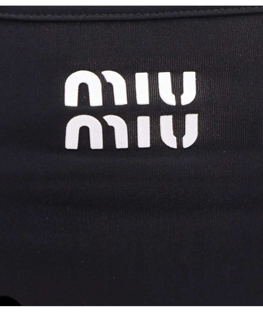 MIU MIU Черное повседневное платье, фото 3