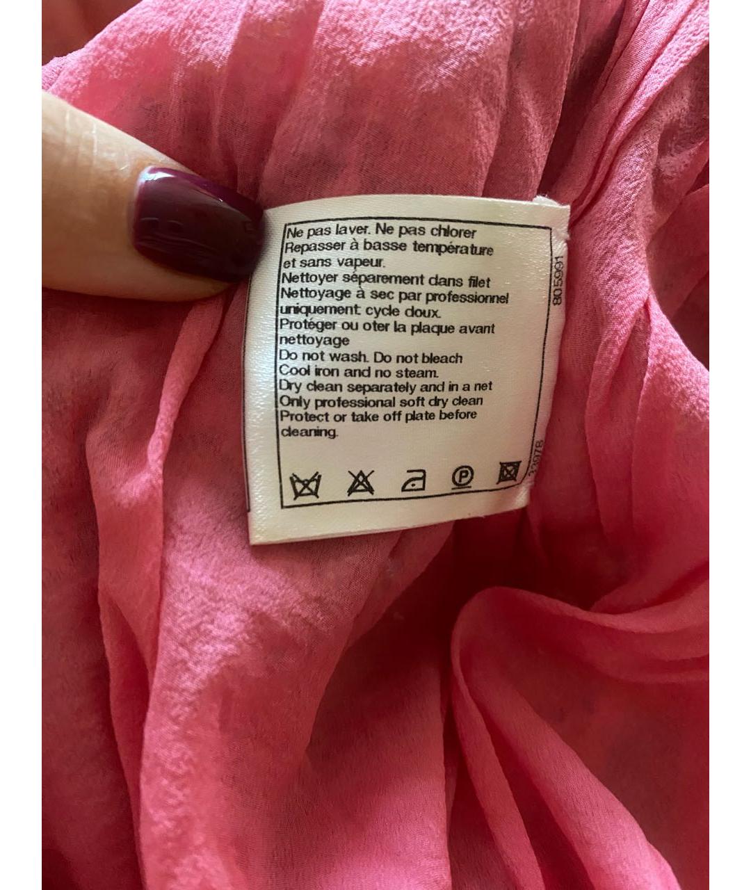 CHANEL Розовое полиамидовое коктейльное платье, фото 5