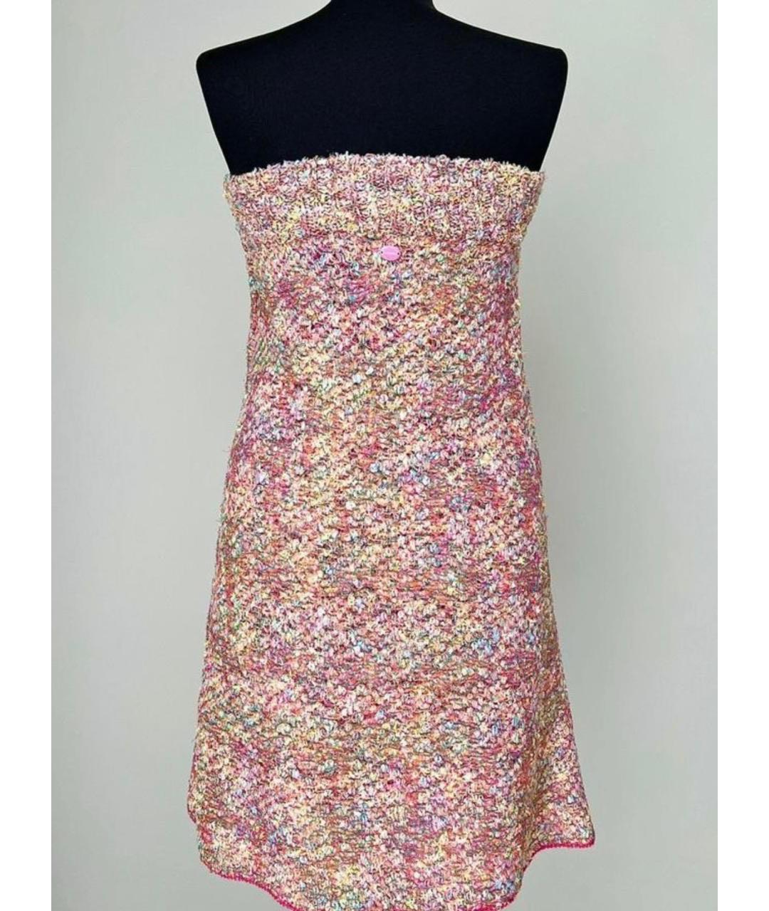 CHANEL Розовое полиамидовое коктейльное платье, фото 2