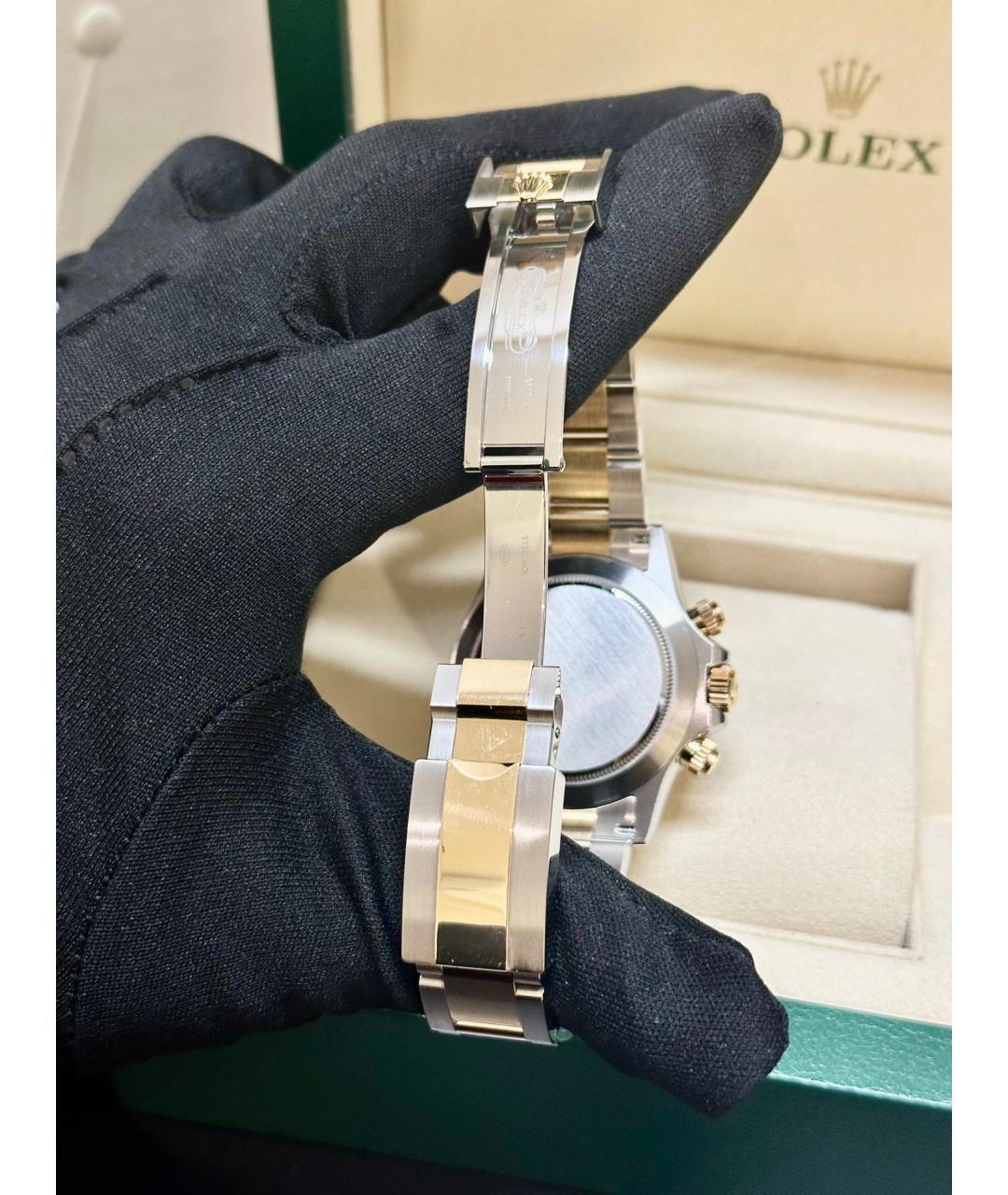ROLEX Золотые металлические часы, фото 5