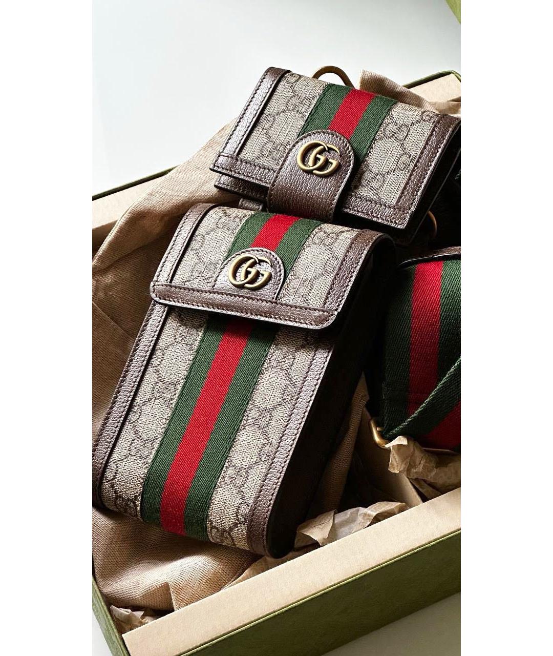 GUCCI Коричневая сумка через плечо, фото 3