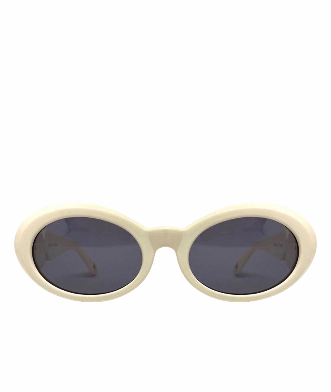 VERSACE Белые пластиковые солнцезащитные очки, фото 1