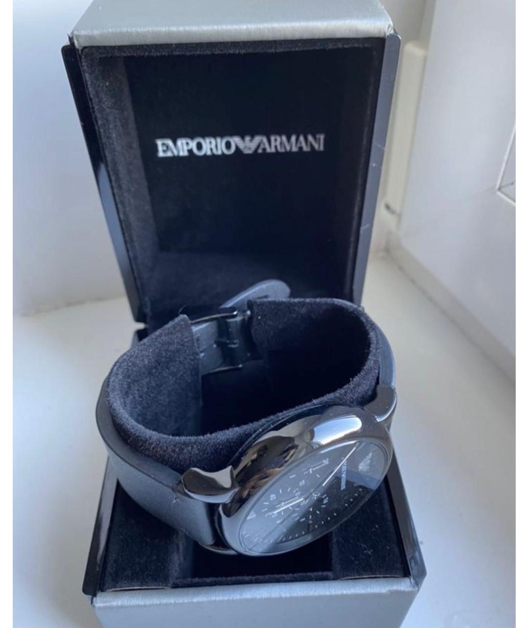 EMPORIO ARMANI Черные часы, фото 2