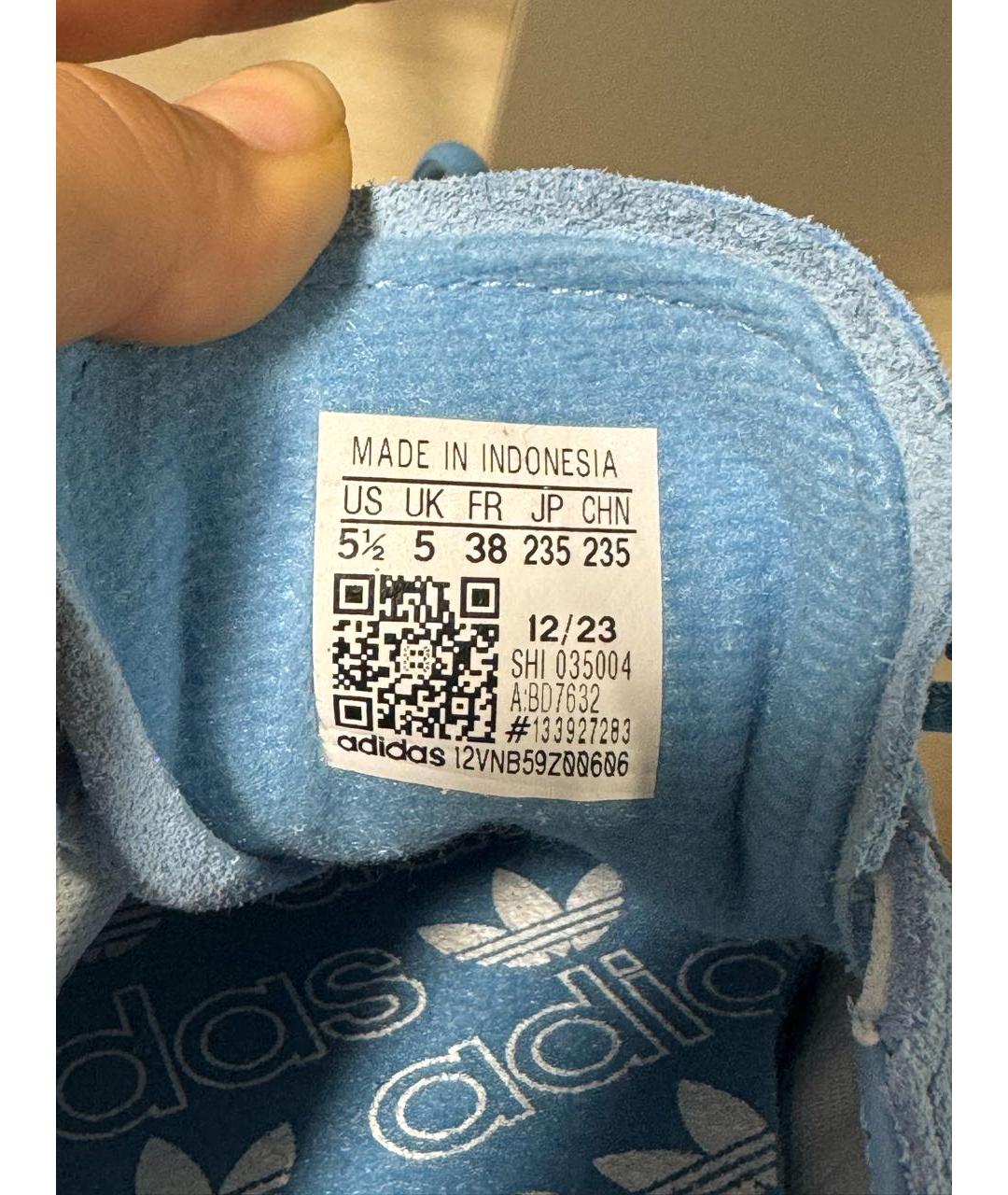 ADIDAS Голубые кеды, фото 5