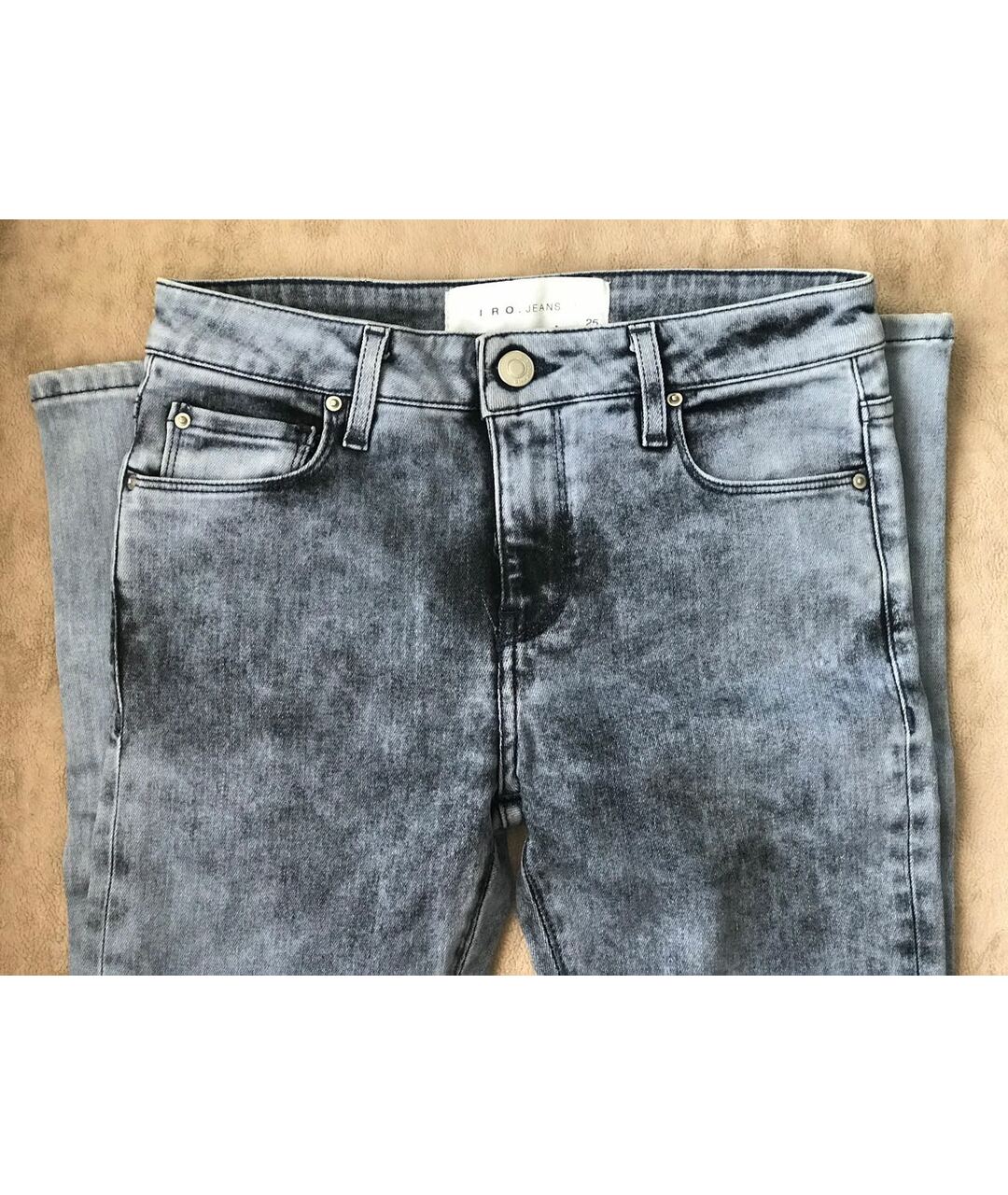 IRO Хлопко-эластановые джинсы слим, фото 5