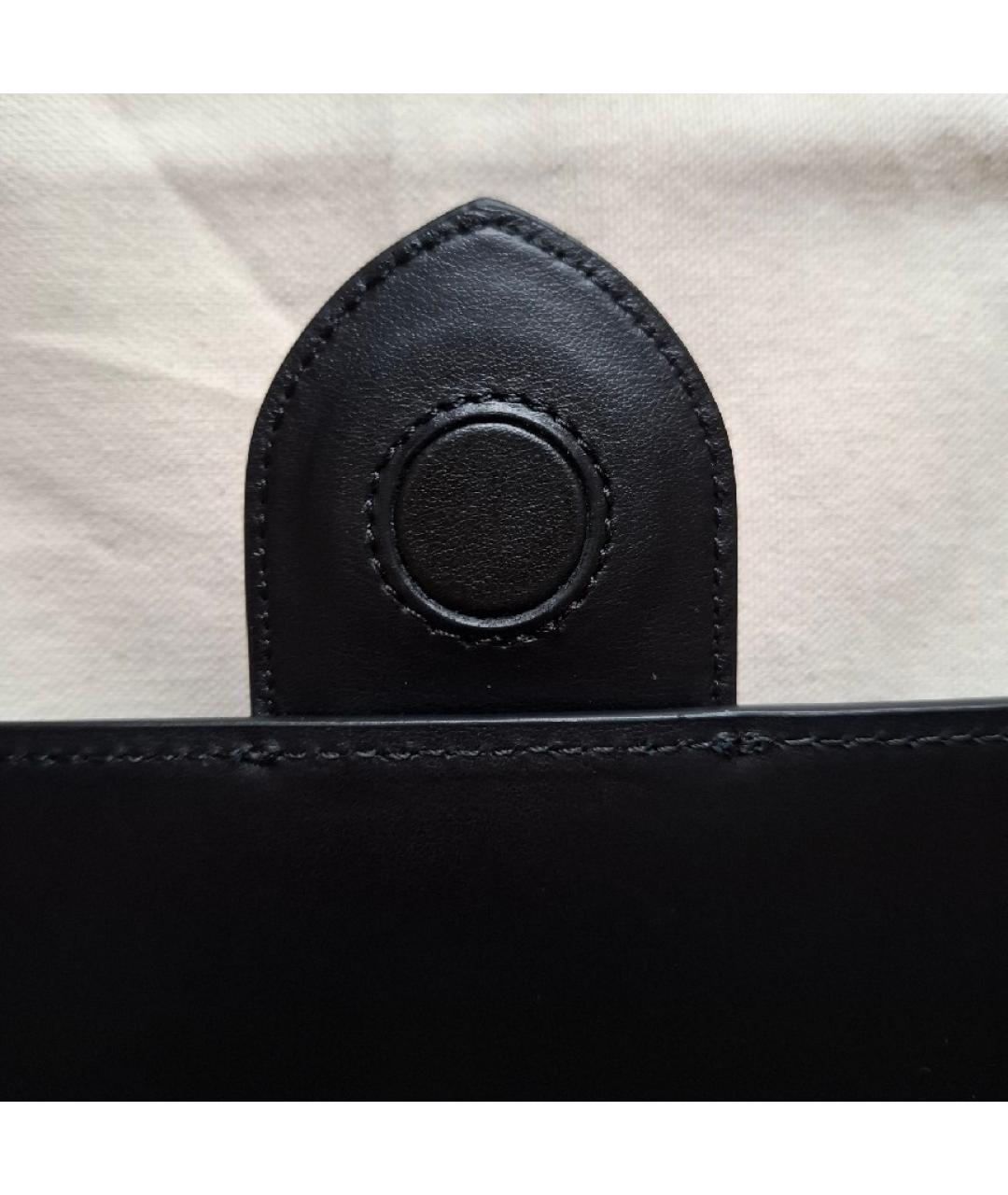 JACQUEMUS Черная кожаная сумка через плечо, фото 5