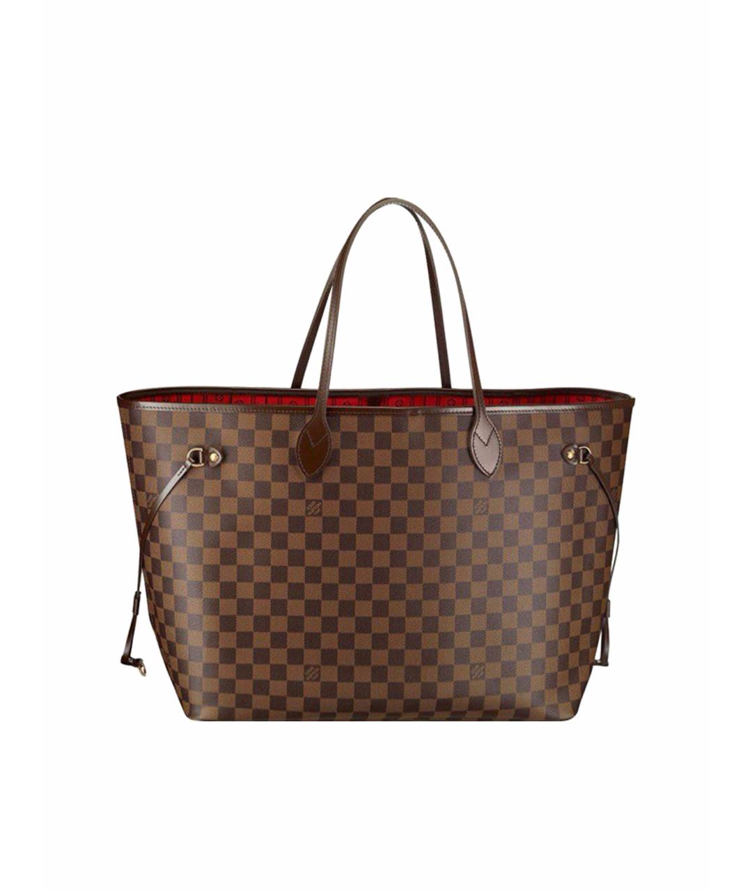 LOUIS VUITTON PRE-OWNED Коричневая сумка тоут, фото 1