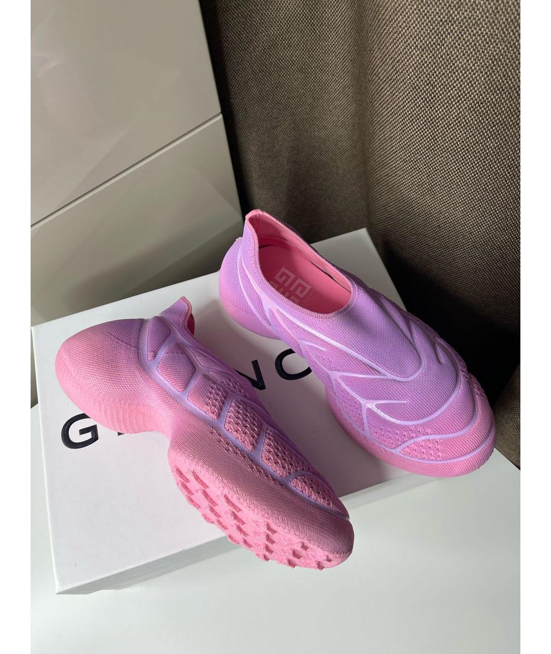 GIVENCHY Розовые текстильные кроссовки, фото 6