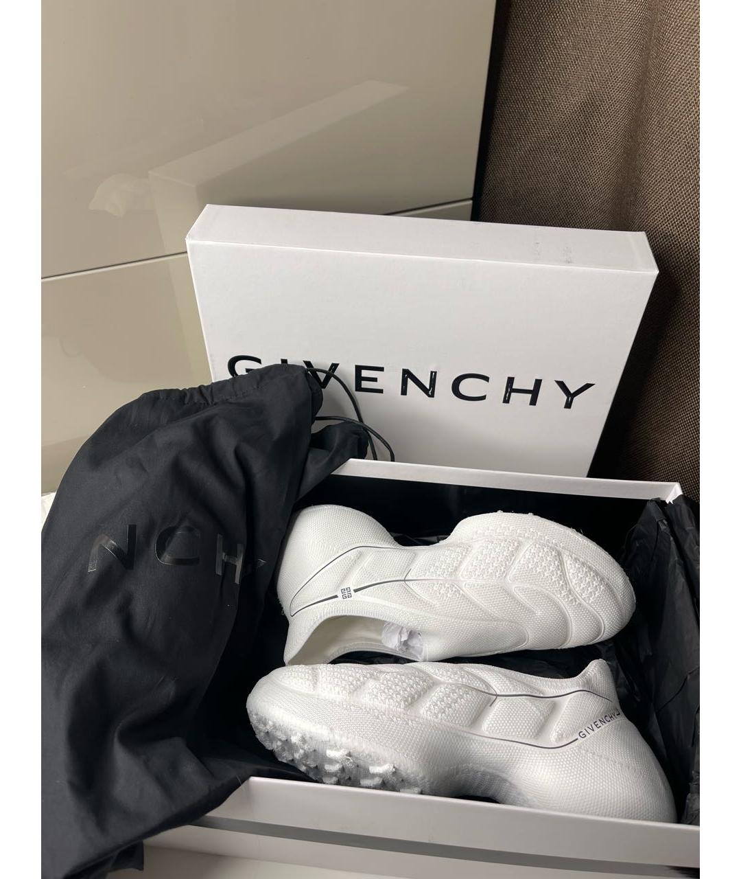 GIVENCHY Белые текстильные кроссовки, фото 4