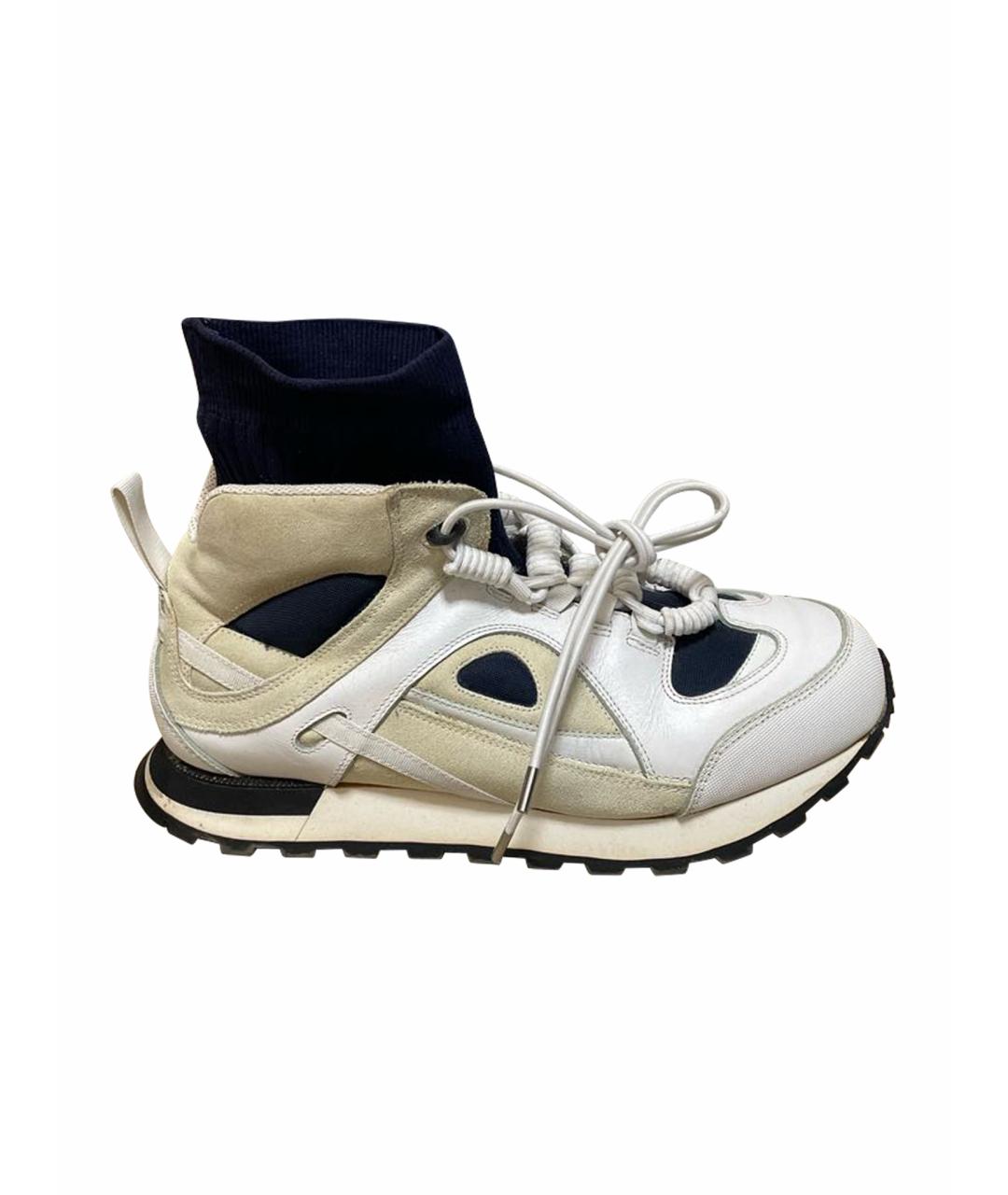 MAISON MARGIELA Белые резиновые высокие кроссовки / кеды, фото 1