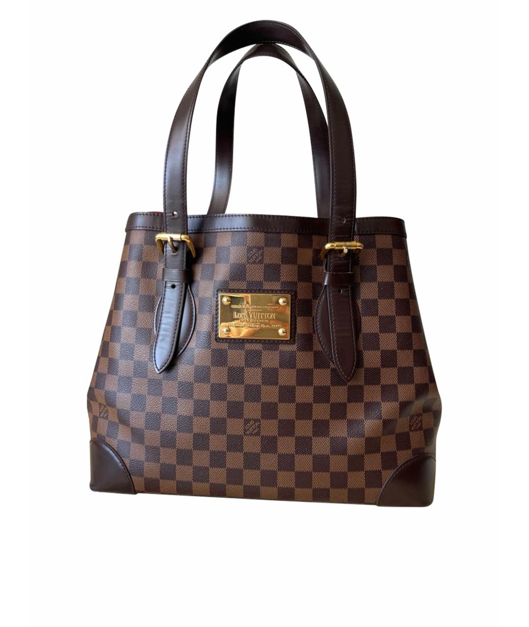 LOUIS VUITTON PRE-OWNED Коричневая сумка тоут, фото 1