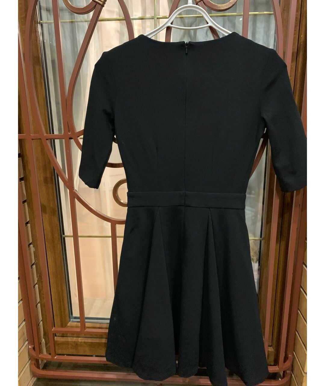 PINKO Черное хлопковое коктейльное платье, фото 2