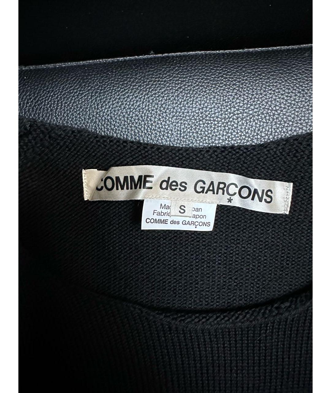 COMME DES GARÇONS Черный шерстяной джемпер / свитер, фото 2