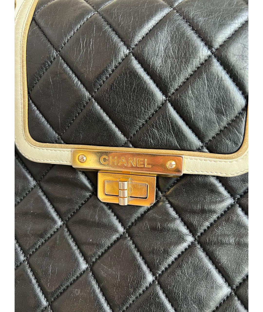 CHANEL PRE-OWNED Черная кожаная сумка тоут, фото 2