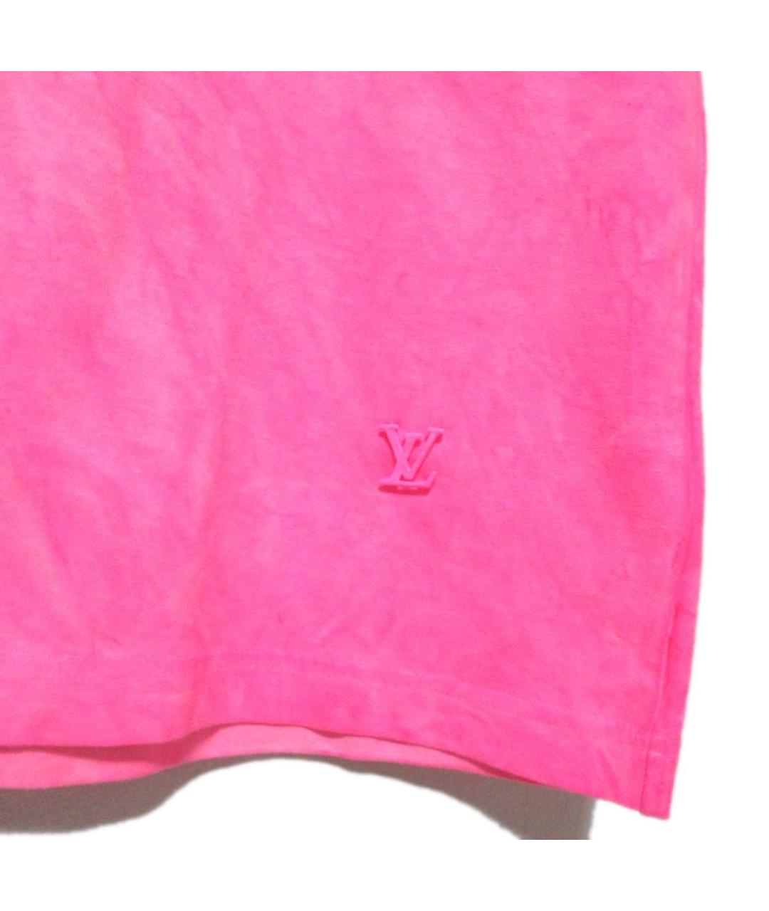 LOUIS VUITTON Розовая футболка, фото 3