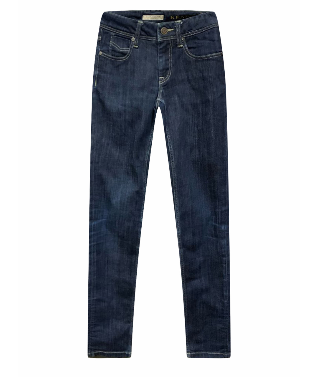 BURBERRY Темно-синие деним детские джинсы, фото 1