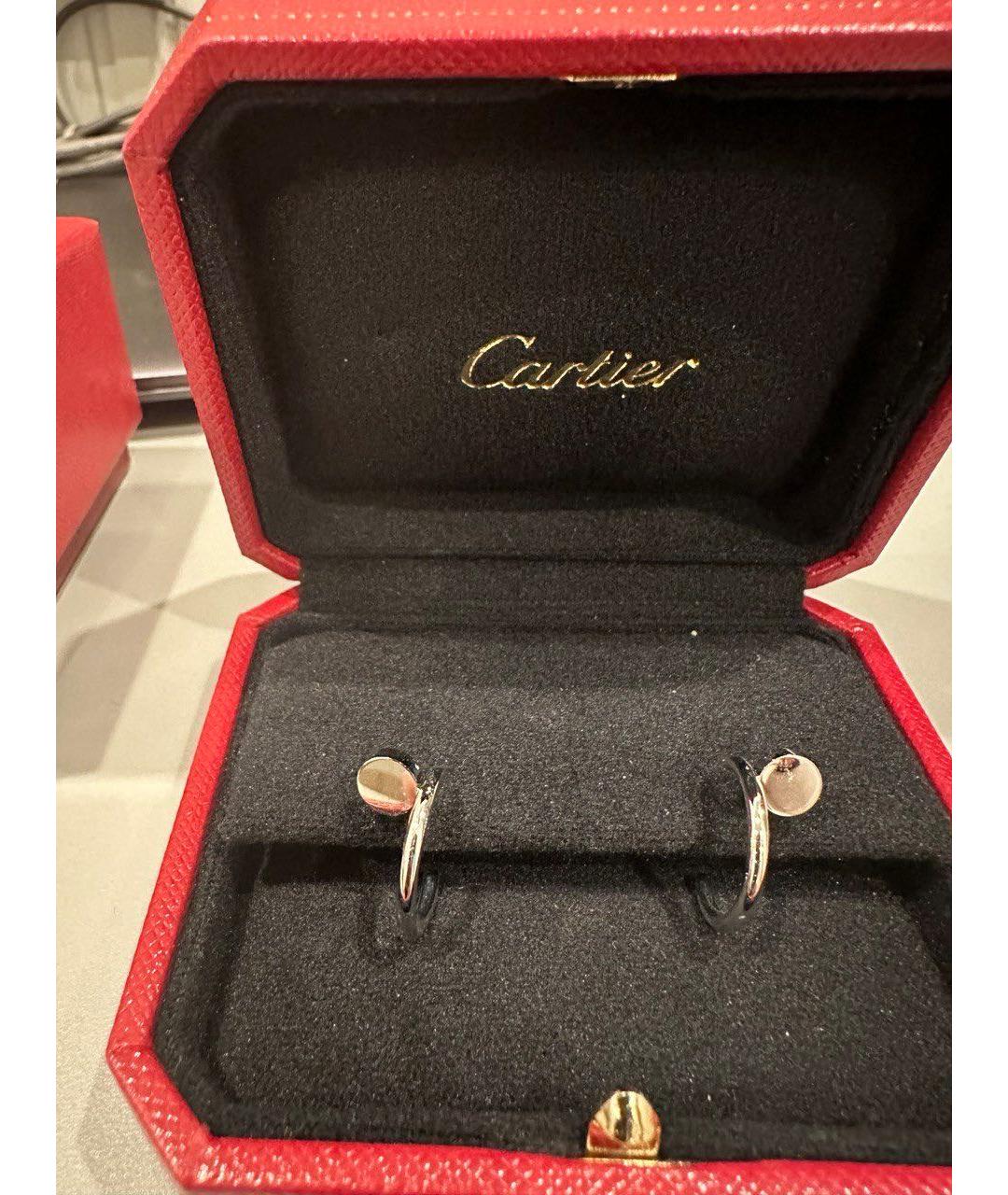 CARTIER Белые серьги из белого золота, фото 5