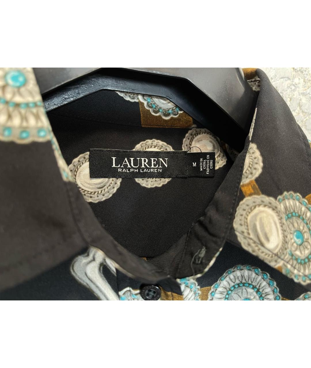 RALPH LAUREN Черная полиэстеровая блузы, фото 6