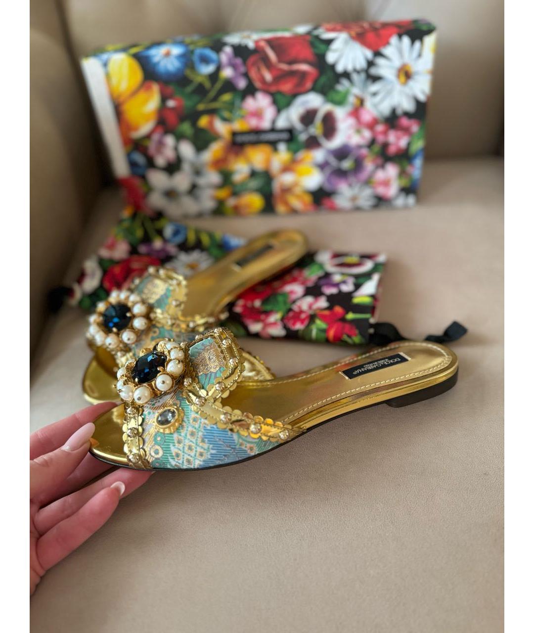 DOLCE&GABBANA Шлепанцы, фото 6