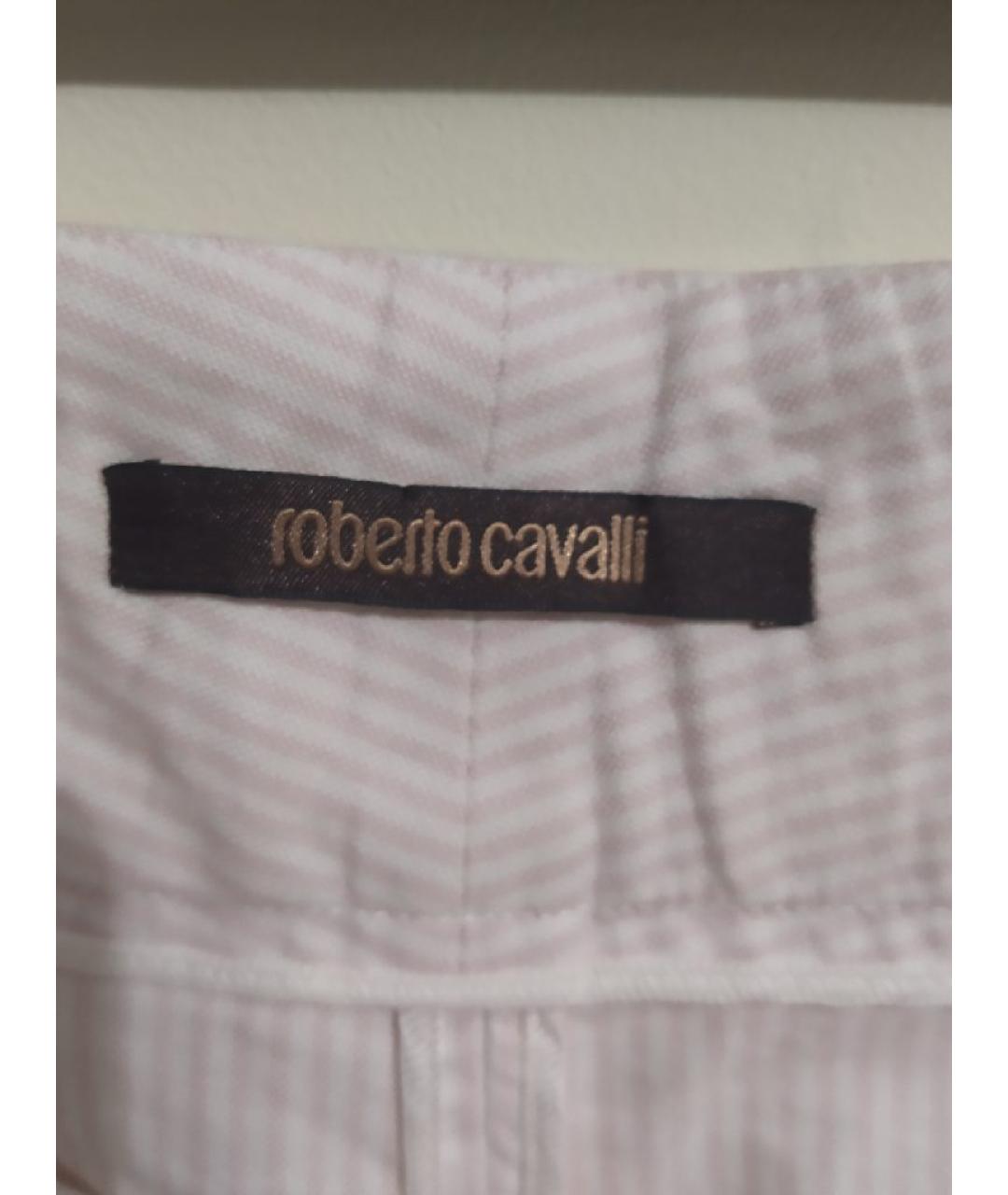 ROBERTO CAVALLI Розовые хлопковые шорты, фото 3