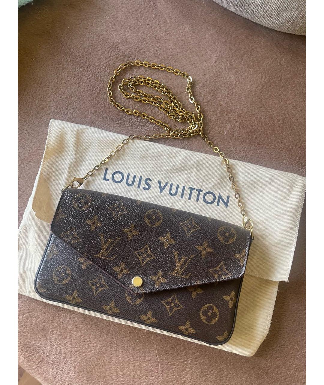 LOUIS VUITTON Коричневая сумка через плечо, фото 2