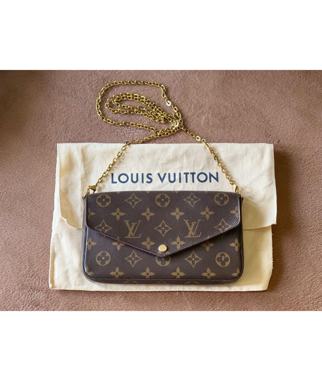 LOUIS VUITTON Коричневая сумка через плечо, фото 9