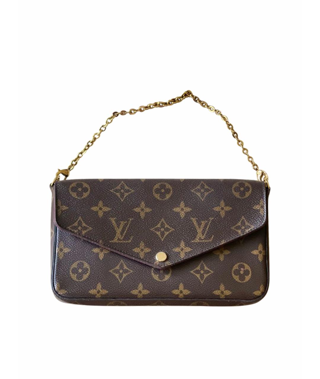 LOUIS VUITTON Коричневая сумка через плечо, фото 1