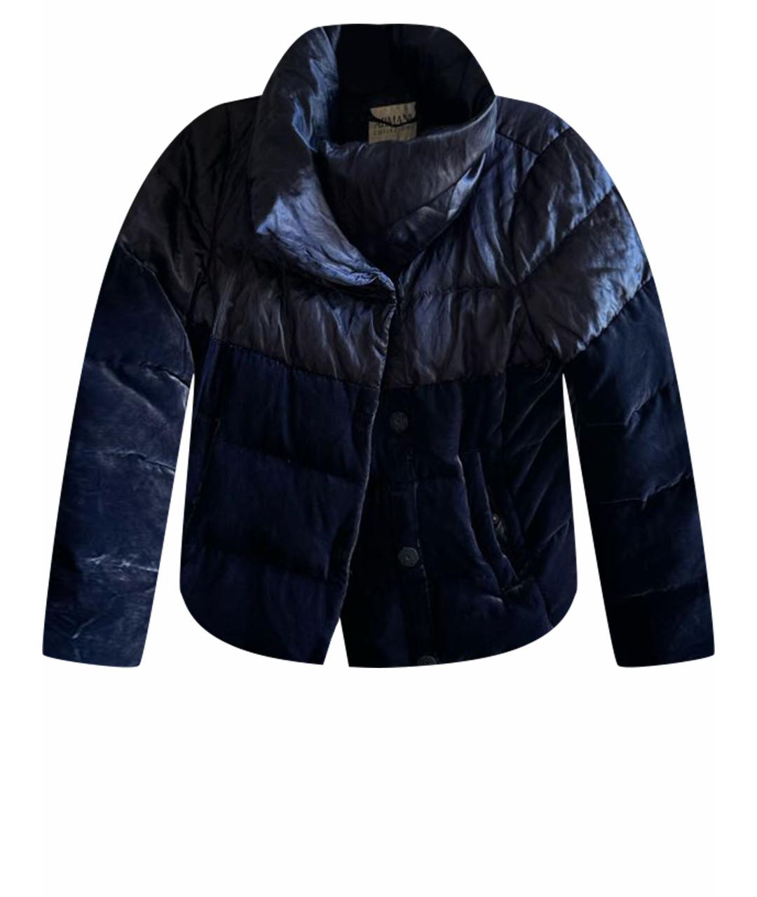 ARMANI COLLEZIONI Синяя велюровая куртка, фото 1