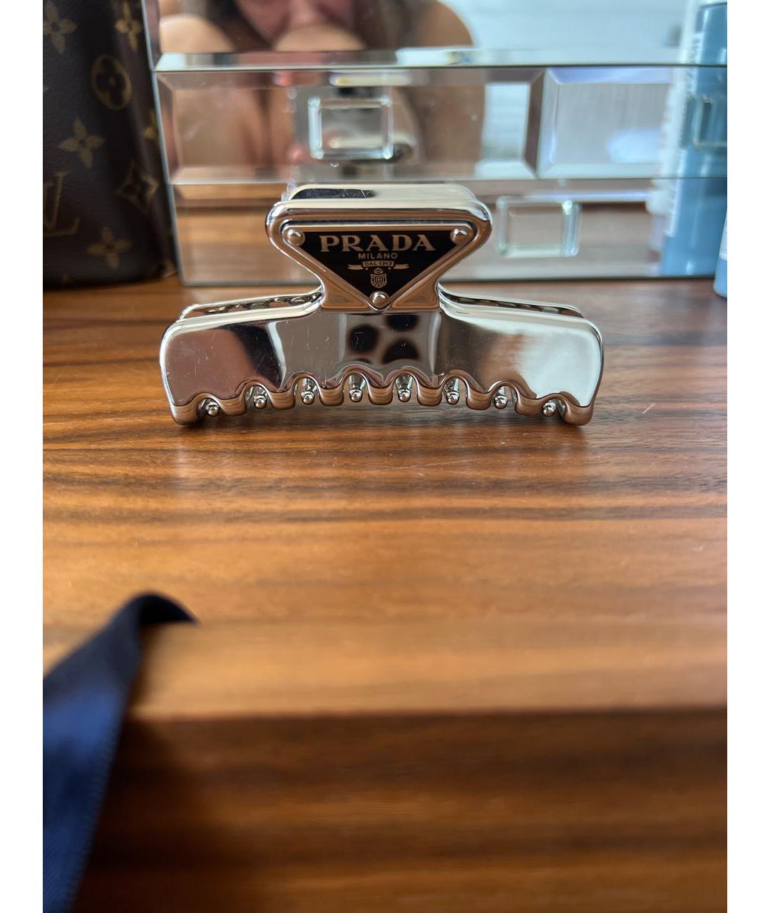 PRADA Серебряная заколка, фото 2