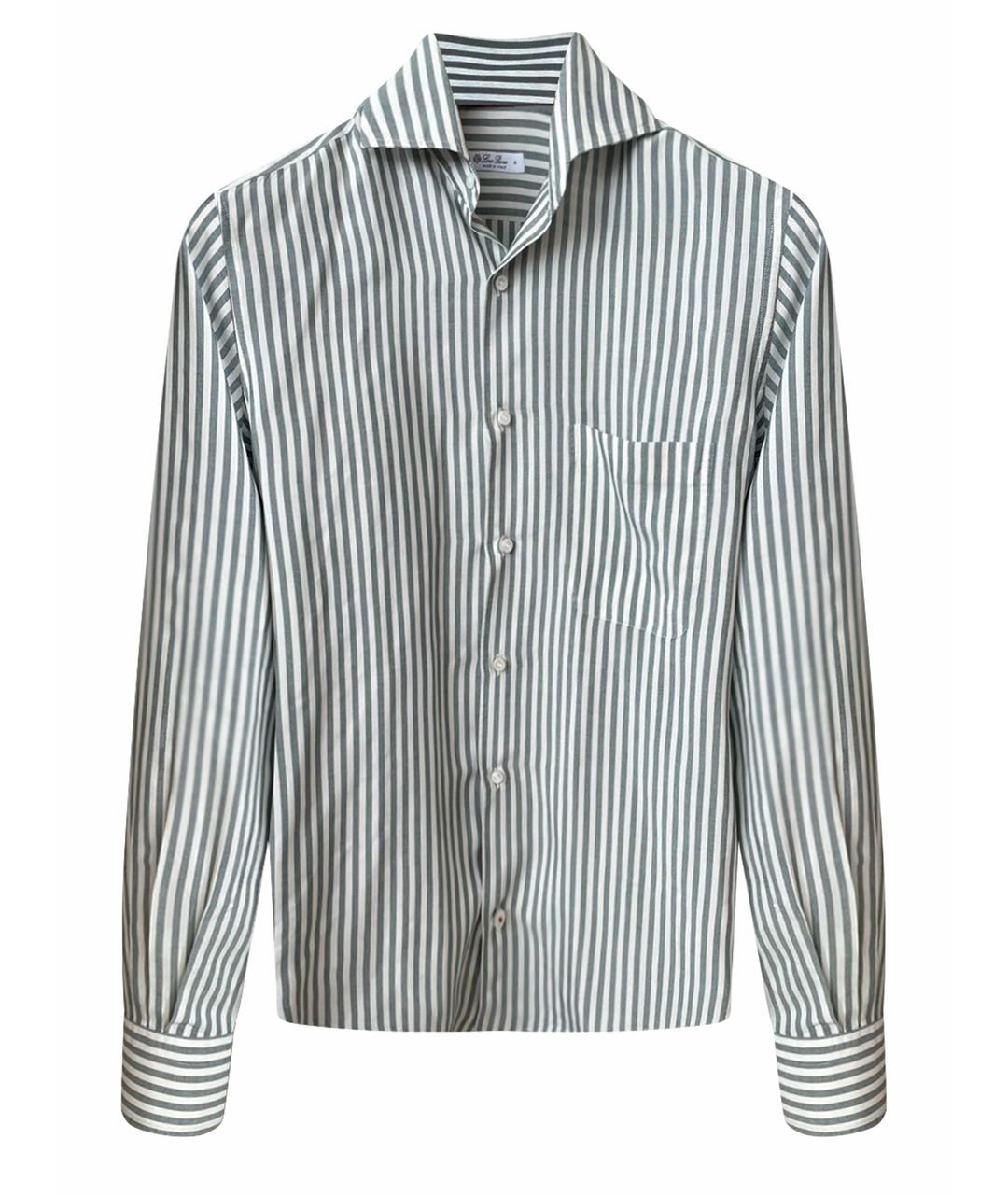 LORO PIANA Антрацитовая шелковая кэжуал рубашка, фото 1
